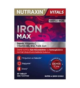 Nutraxin Iron Max 17 mg 30 Tablet
