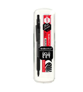 Scrikss Graph-X Versatil Kalem 3'lü Set 0.5mm ANTRASİT 
