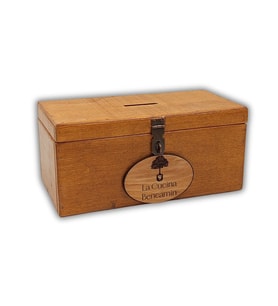 Firma Logolu Tıp Box 28X14cm Yük12cm Asma Kilit Hediyeli (Kahverengi Açık)