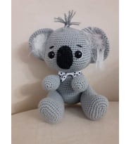 Papyonlu Koala Amigurumi Organik Oyuncak