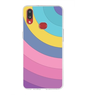 Samsung Galaxy A10s  Kapak Renk Cümbüşü Tasarımlı Şeffaf Silikon Kılıf