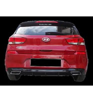 Hyundai İ30 Uyumlu (2017-2018) Arka Tampon - Difüzör (Plastik) (Karışık)