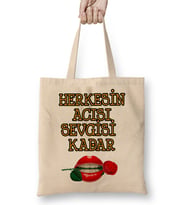 Sevgiliye Aşk Sevgi Komik Bez Çanta Uzun Saplı