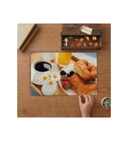 Kruvasan Kahve ve Meyveler - Kahvaltı Masası Tasarımı 240 parça Ahşap Puzzle Ahşap Kutuda MP01618