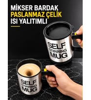 Northcity Kendi Kendini Karıştıran Mikser Bardak Paslanmaz Çelik Isı Yalıtımlı - Mükemmel Karıştırma Deneyimi
