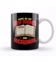 Bookworm Some Of My Best Friends Are Fictional Kupa Bardak Porselen