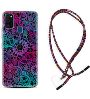 Samsung M21 M22 M23 M30 M31S M32 Kılıf Boyun Asklı Rasta Silikon Colurful Mandala 1667