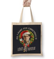 Wreath All I Want For Christmas Is Louis Theroux Bez Çanta Uzun Saplı
