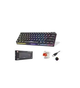 Hadron G509R Kablolu Oyuncu Mini Klavye Mekanik Red Switch Rgb Q Siyah
