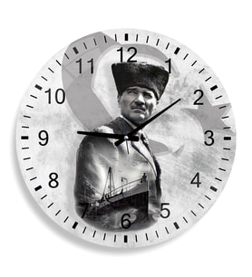 Atatürk Cam Saat - 40 cm