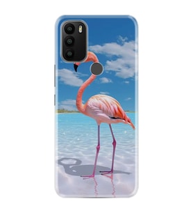 GM 21 Plus Kılıf HD Resim Baskılı Okaynus ve Flamingo StKd -093