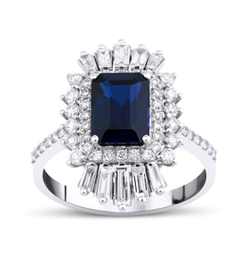3.05 Karat Safir Pırlanta Yüzük
