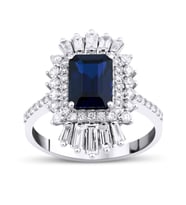 3.05 Karat Safir Pırlanta Yüzük
