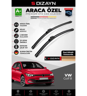 Drs Tuning Golf 8 Ön Cam Silecek Seti 2020 Üzeri Premium Araca Özel 65-45 Cm A+ Kalite