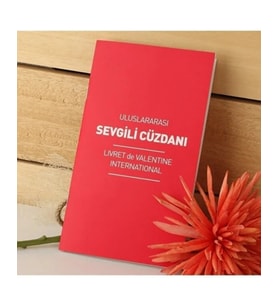 Uluslararası Sevgili Cüzdanı – Romantik Hediye Defteri – Çiftlere Özel Sevgi Belgesi (Çok Renkli)