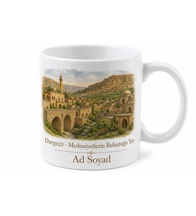 Dargeçit Tarihi Dokusu ve Doğası Mardin Hatırası Kupa Bardak Hediye