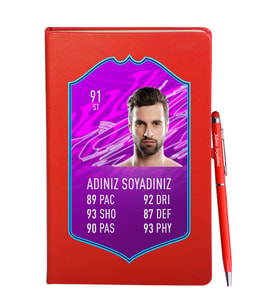 Tasarım Fut Kart Defter Kalem Seti