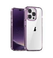 BİKAPAK ELIT CRYSTAL IPHONE 15 PRO ŞEFFAF MOR KAPAK