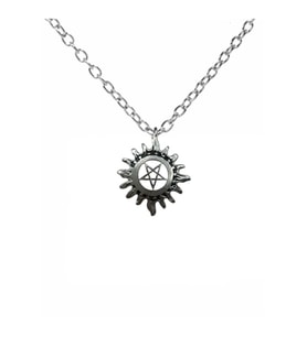 Supernatural Temalı Kolye – 60 cm Zincirli, Gotik & Unisex Takı (Gümüş)