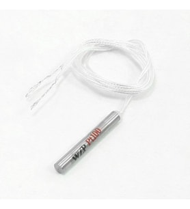 WZP PT100 Sıcaklık Sensörü - 4x30mm Paslanmaz Çelik Prob, 50cm 2 Uçlu Hassas Isı Ölçer