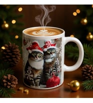 PATİ LATTE tasarım kupa, baskılı seramik kupa, temalı kupa, özel tasarım bardak, kahve kupası, hediyelik kupa (Çok Renkli)