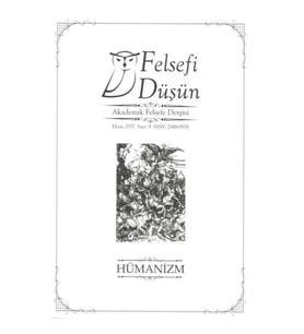 Felsefi Düşün Akademik Felsefe Dergisi Sayı 9