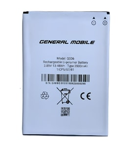 General Mobile GM 8 GO Uyumlu Pil Sıfır - Servis
