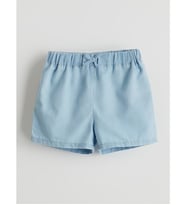 LCW ECO İndigo Beli Lastikli Kız Çocuk Jean Şort