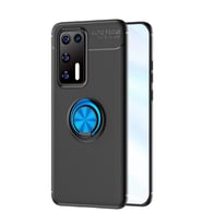 Huawei P40 Kılıf Range Yüzüklü Silikon - Siyah-mavi