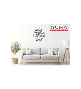 Numa Concept Geometrik Kartal Duvar Tablosu - Ahşap Dekoratif Modern Duvar Süsü numa-kartal Satıcı : Numa Concept (Siyah)