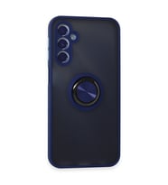 Galaxy M34 5G Kılıf Montreal Yüzüklü Silikon Kapak - Lacivert