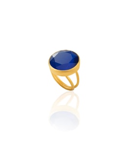 Kadir Jewellery 22 Ayar Altın Kaplama Zirkon Taşlı Kadın Otantik Yüzük