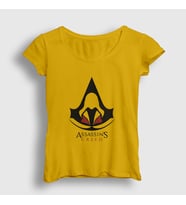 Presmono Kadın Sarı Robe Assassin's Creed T-Shirt 24334tt (Sarı)