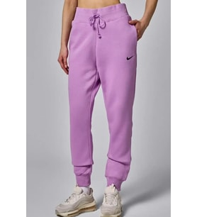 Nike Sportswear Swoosh Phoenix Fleece Yüksek Belli Standart Fit Kesim Kadın Eşofman Altı (Lila)