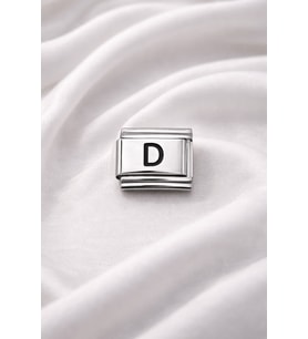D Harfi Charm – Çelik Harfli Bileklik Aksesuarı,Kişiye Özel Modüler Takı
