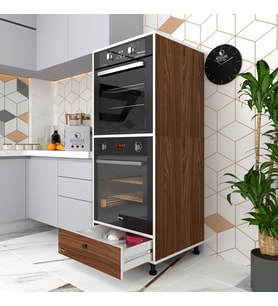 Kenzlife fırın dolabı naime cvz 145*60*56 mutfak çekmeceli ayaklı banyo kiler ofis