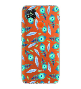 PrintiFy Xiaomi Redmi 9c ile Uyumlu Nazar Boncuğu 3 Baskılı Kamera Korumalı Şeffaf Silikon Kılıf