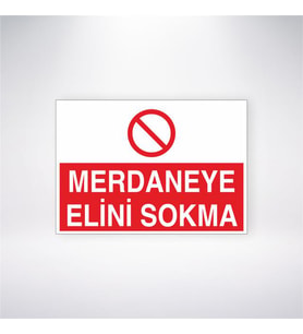 Merdaneye Elini Sokma 21x28 Arkası Yapışkanlı Levha
