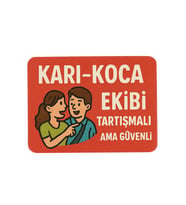 Karı Koca Ekibi Tartışmalı Ama Güvenli Araba ve Buzdolabı Magneti (Standart)
