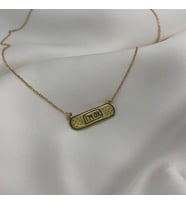 Kişiye Özel 925 Ayar Gümüş Yara Bandı I'm Ok Kolye (Gold)