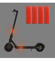Scooter Bisiklet Uyarıcı Reflektif İkaz Sticker 4'lü