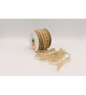 Fırfırlı Lastikler 18 mm Genişlik - 25 mt Capucıno