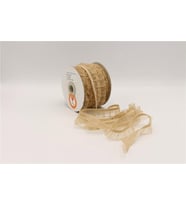 Fırfırlı Lastikler 18 mm Genişlik - 25 mt Capucıno