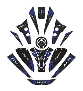 YAMAHA R25 2019-22 UYUMLU TANK PAD SET 005