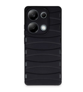 Xiaomi Redmi Note 13 Pro 4g Kılıf Bibercas Silikon Kapak - Siyah