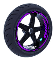 Patlıcan Moru Moto GP İç Dış Jant Şeridi Takım Sticker Çınar Extreme