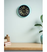 MCG  36 Cm Turkuaz Dekoratif Duvar Saati