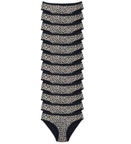 Mulvxbrf Brf02 12 Adet Leopar Desenli Likralı Yumuşak Dokulu Kadın Slip Külot (Mulvix)
