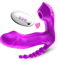 Astarte USB Şarjlı Uzaktan Kumandalı Klitoris Emme Fonksiyonlu Çamaşır Altı Isıtmalı Teknolojik Vibratör