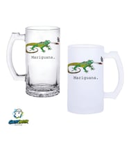 İguana Kulplu Bira Bardağı Buzlu veya Şeffaf Seçenekli 0300